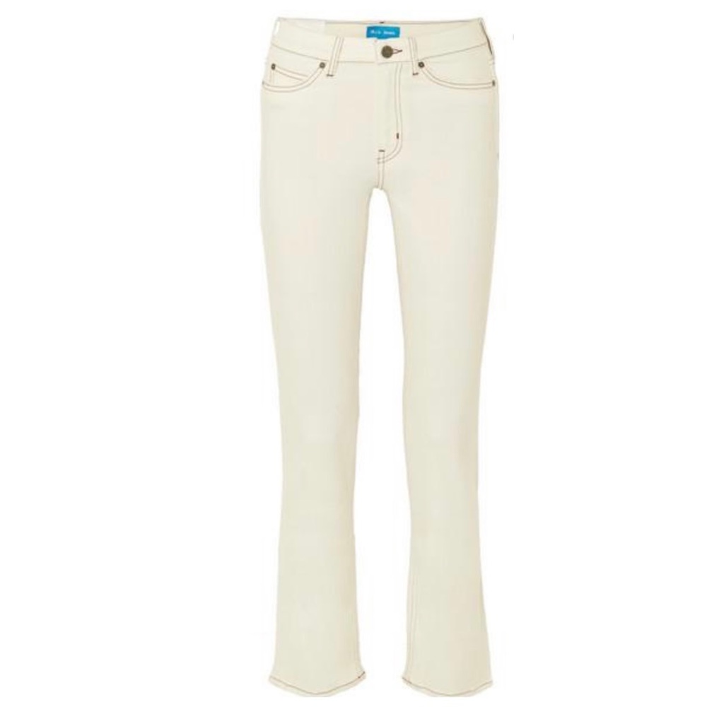 M.i.h NEW The Daily High Rise Straight Leg Jeans Winter White 30
